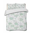 thumbnail image 1 of Full Size Quilt Bedding Set, Green Gray Coastal Reversible Summer Quilt 3 Pieces, Summer Beach Ocean Coral Conch Shell Lightweight Bedspreads Coverlets with 2 Pillow Shams for All Seasons, 1 of 5