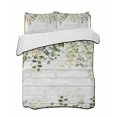 thumbnail image 1 of Full Size Quilt Bedding Set, Green Reversible Summer Quilt 3 Pieces, Eucalyptus Leaves Lightweight Bedspreads Coverlets with 2 Pillow Shams for All Seasons, 1 of 5