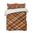thumbnail image 1 of Full Size Quilt Bedding Set, Orange Buffalo Plaid Reversible Summer Quilt 3 Pieces, Fall Thanksgiving Checkered Lightweight Bedspreads Coverlets with 2 Pillow Shams for All Seasons, 1 of 5