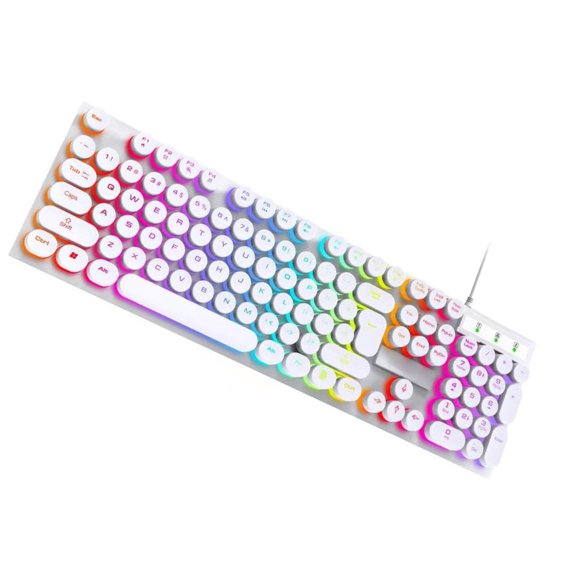 Full Size RGB Backlit Mechanical Feel Keyboard with Floating Keys