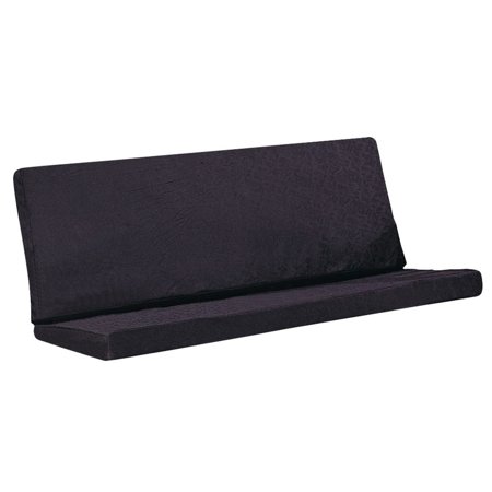 Full Size Reversible Futon Mattress Foldable Poplin Fabric Black - Saltoro Sherpi