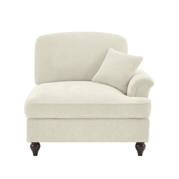 Full Size Rustic Sofas, Sofa RSF Chenille W/1 Pillow -Beige, Beige+White Modern Sofas,Chenille Leather Sofas, Furniture Primary Living Space Sofas