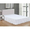 Full Size Super Soft Solid Brushed Microfiber 14" Gathered Bed Skirt