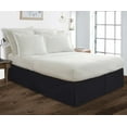 thumbnail image 1 of Full Size Tailored Drop Pleated Solid Bed Skirt with Adjustable Elastic Belt Microfiber Fabric Fade & Wrinkle Resistant Bed Frame Cover Easy to Fit & Care (29 Inch Drop, Black), 1 of 4
