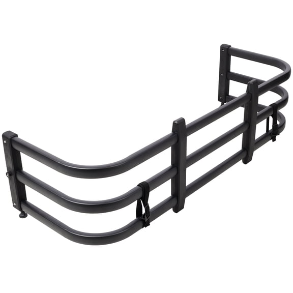 Full Size , Truck Bed Extender, Aluminum Retractable Tailgate Extender,53.33"-67.75" Adjustable Length,Black, Black ,Aluminium ,
