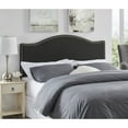 thumbnail image 1 of Full Size Upholstered Nail Trim Head Headboard, 12 Adjustable Positions, Wall Mounted Linen Fabric Headboard in Dark Gray, 1 of 9