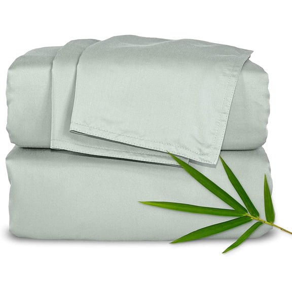 Full Size Viscose from Bamboo Sheet Set in Sea Glass Color