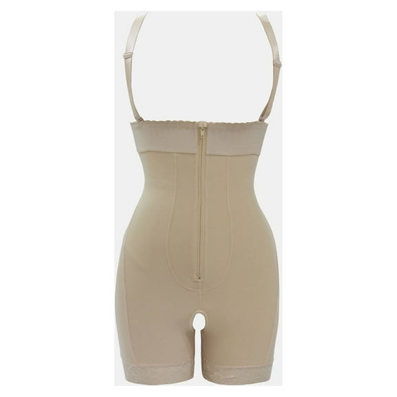Full Size Zip Up Under-Bust Shaping Bodysuit