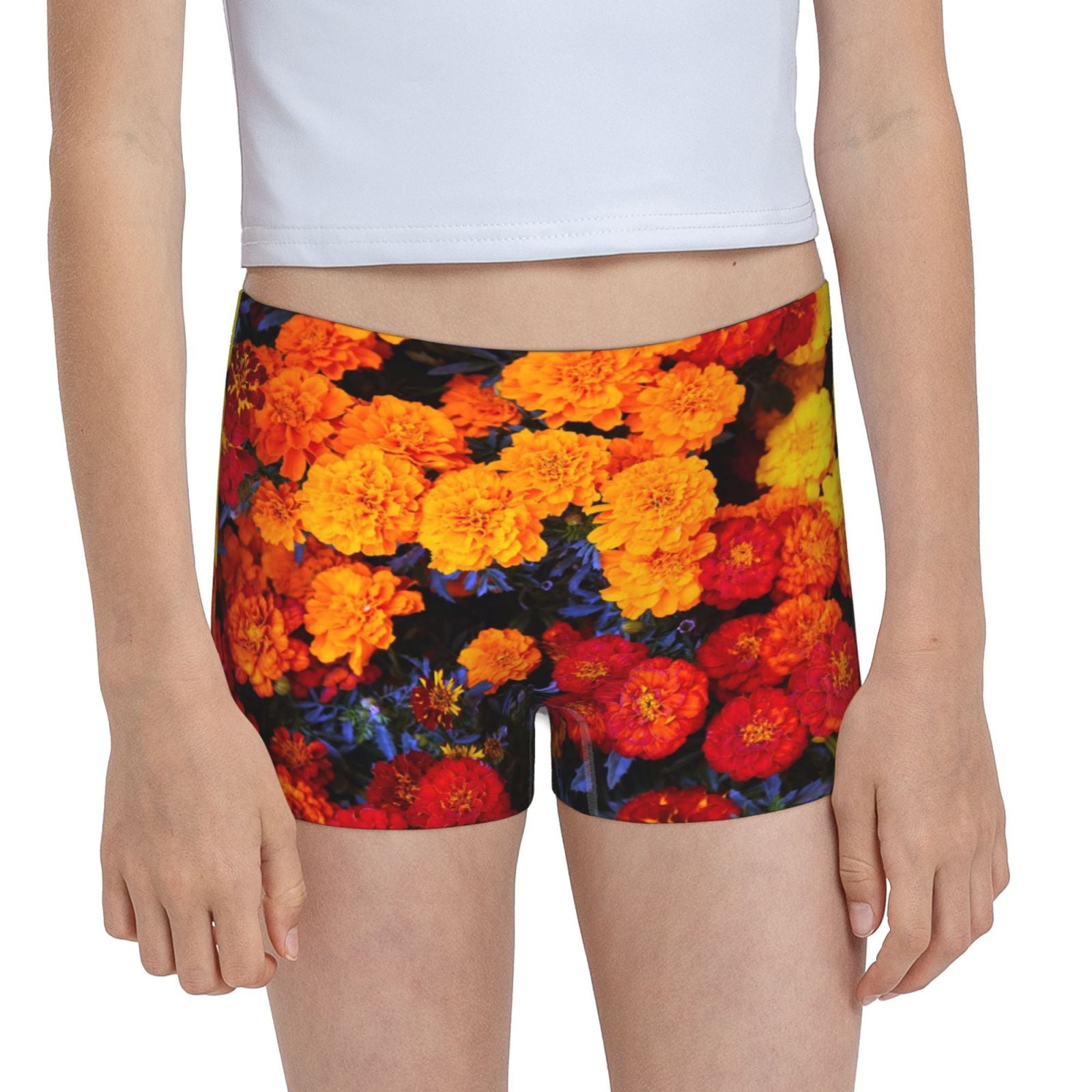 Easygdp Marigold Flowers In Different Colors Girls Hipster Cotton