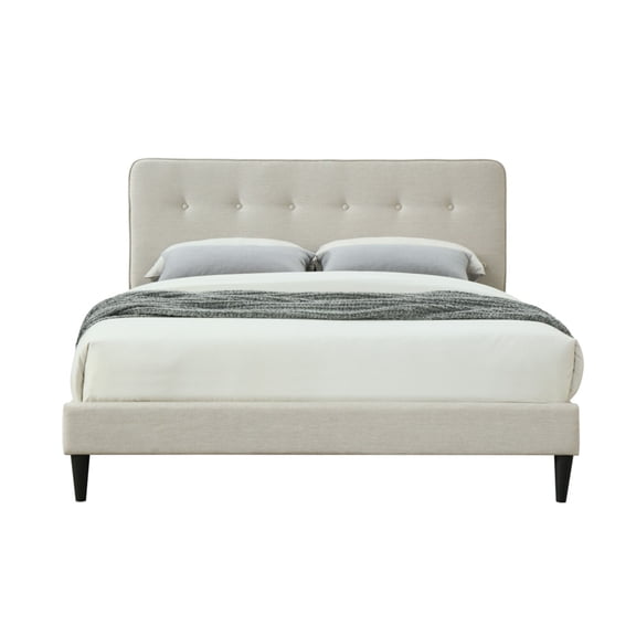 Full Sized Upholstered Bed in a Box w/ USB