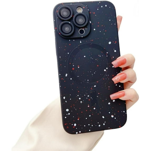 Full Sky Star Magnetic All-Inclusive Phone case, TPU Material, Anti-Drop, Multiple Colour Options, for iPhone 15 14 13 12 11 Pro Max Plus XS 7 8 Phone case (Black,iPhone 15 Pro)