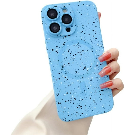 Full Sky Star Magnetic All-Inclusive Phone case, TPU Material, Anti-Drop, Multiple Colour Options, for iPhone 15 14 13 12 11 Pro Max Plus XS 7 8 Phone case (Blue,iPhone 15 Plus)