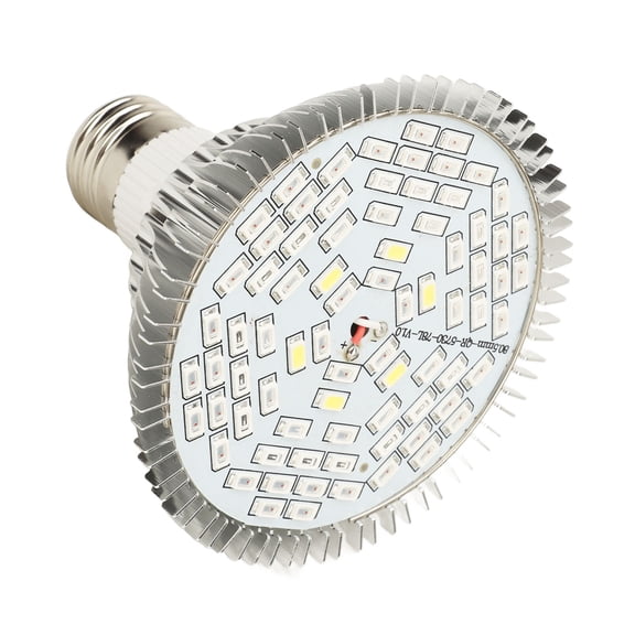 Full Spectrum 50W LED Grow Light Bulb E27 Plant Lamp Bulb for Greenhouses and Vegetable Seedlings, 11x10x10 inches / 27.9x25.4x25.4 cm