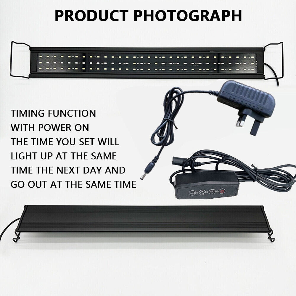 Full Spectrum Aquarium LED Light Lighting Aqua Plant Fish Tank Lamp 40/60/90CM