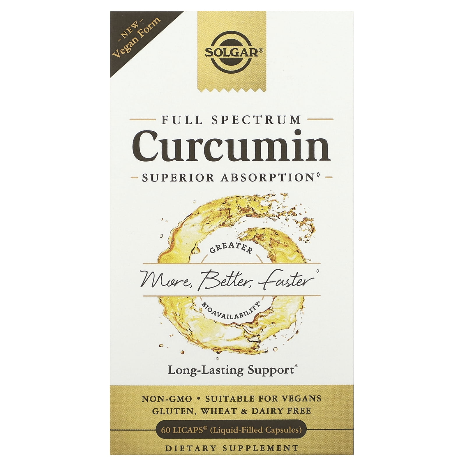 Solgar Full Spectrum Curcumin Liquid Extract Softgels 60 ct