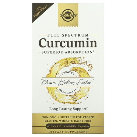 Solgar Full Spectrum Curcumin Liquid Extract Softgels 60 ct