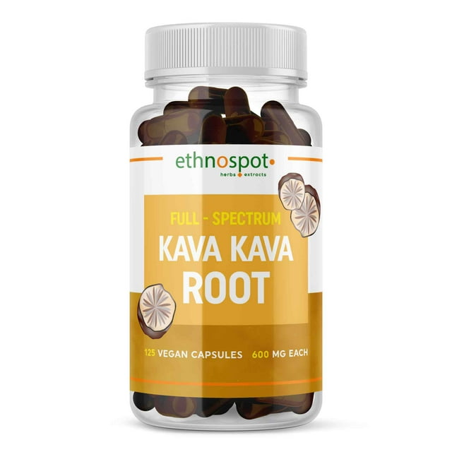 Full Spectrum Kava Kava Root Capsules Promotes Relaxation & Improved