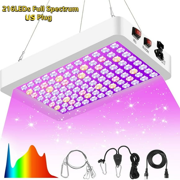 Full Spectrum LED Grow Light with Dual Switch Seedling Grow Light for Indoor Plants