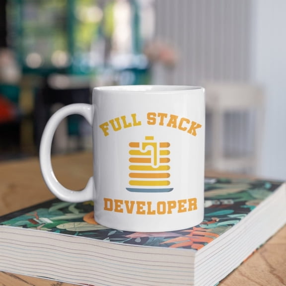 Full Stack Developer Mug, Computer Programmer Coffee , Funny Computer Science Tumbler, Travel Mug, Beer n Holder Cooler, Water Bottle.
