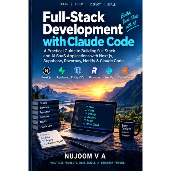 Full-Stack Development with Claude Code: A Practical Guide to Building Full-Stack and AI SaaS Applications with Next.js,, (Paperback)