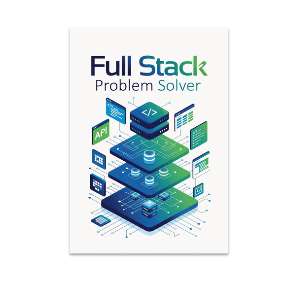 Full Stack Problem Solver Wall Art - Coding Enthusiast - 13x19 Poster Print