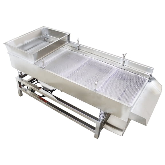 Full Stainless Steel Linear Vibrating Screen Double Motor Single-layer Linear Screen with 3mm Screen