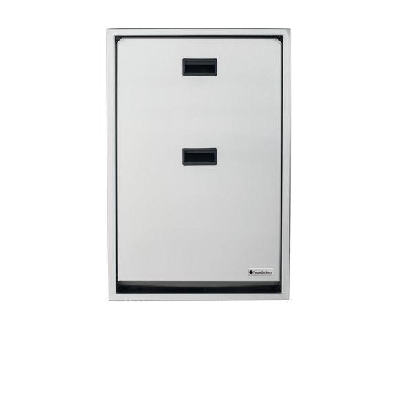 Foundations Premier Vertical Baby Changing Station, Wall-Mount, 50 lb. Weight Capacity, 100SSV-SM, Stainless Steel