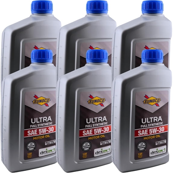 Full Synthetic Motor Oil SAE 5W-30 – Sunoco Ultra – dexos1 Gen3 Approved – API SQ/ILSAC GF-7A – 1 Quart (Pack of 6)