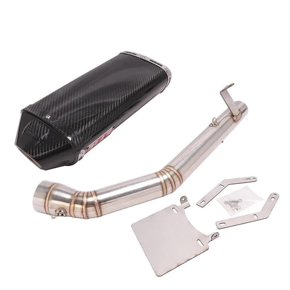 Full System Carbon Fiber For Benelli TNT 899 TNT1130 2005-2016 Motorcycle Exhaust Modify Middle Pipe Connect Muffler
