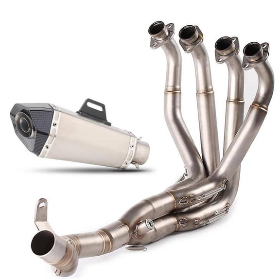 Full System Motorcycle Exhaust Pipe Front Mid Link Pipe With Muffler For Kawasaki Z900 For Ninja 900 2017-2023