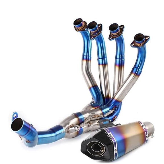 Full System Motorcycle Exhaust Pipe Front Mid Link Pipe With Muffler For Kawasaki Z900 For Ninja 900 2017-2023