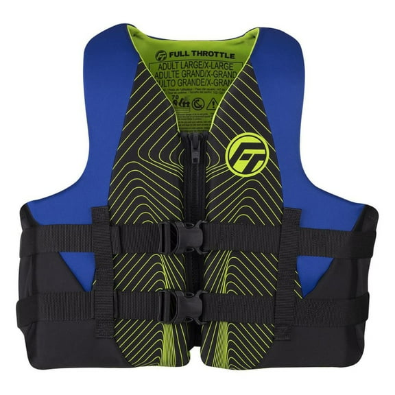 Full Throttle Adult Rapid-Dry Life Jacket S M Blue