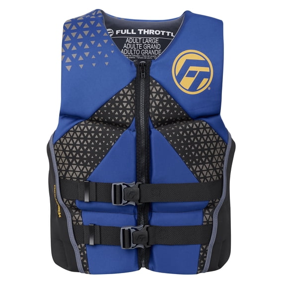 Absolute Outdoor 142500-100-030-26 Full Throttle Men's Rapid-dry Flex-back Life Jacket - M - Red/black