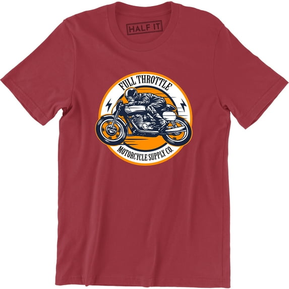 Full Throttle Motorcycle Supply Co. Spirit Freedom Motorcycle Bike Ride Mens T-Shirt