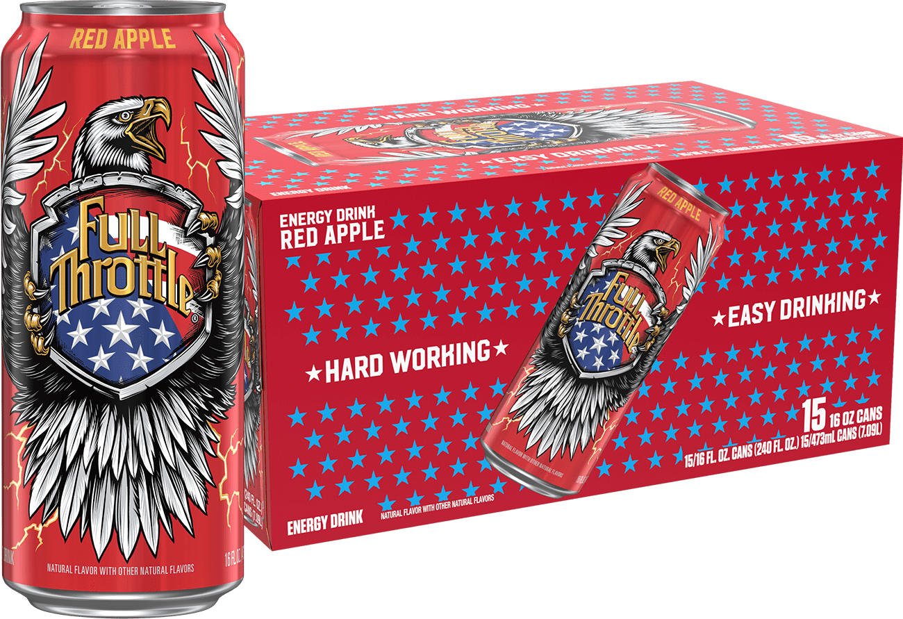 Full Throttle Red Apple 15 Pack - 16 Fl Oz