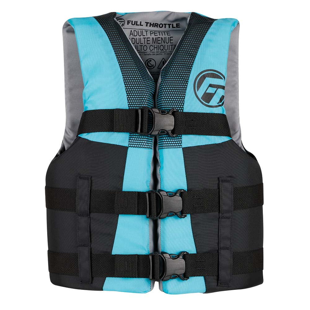 Full Throttle Teen Nylon Life Jacket Aqua