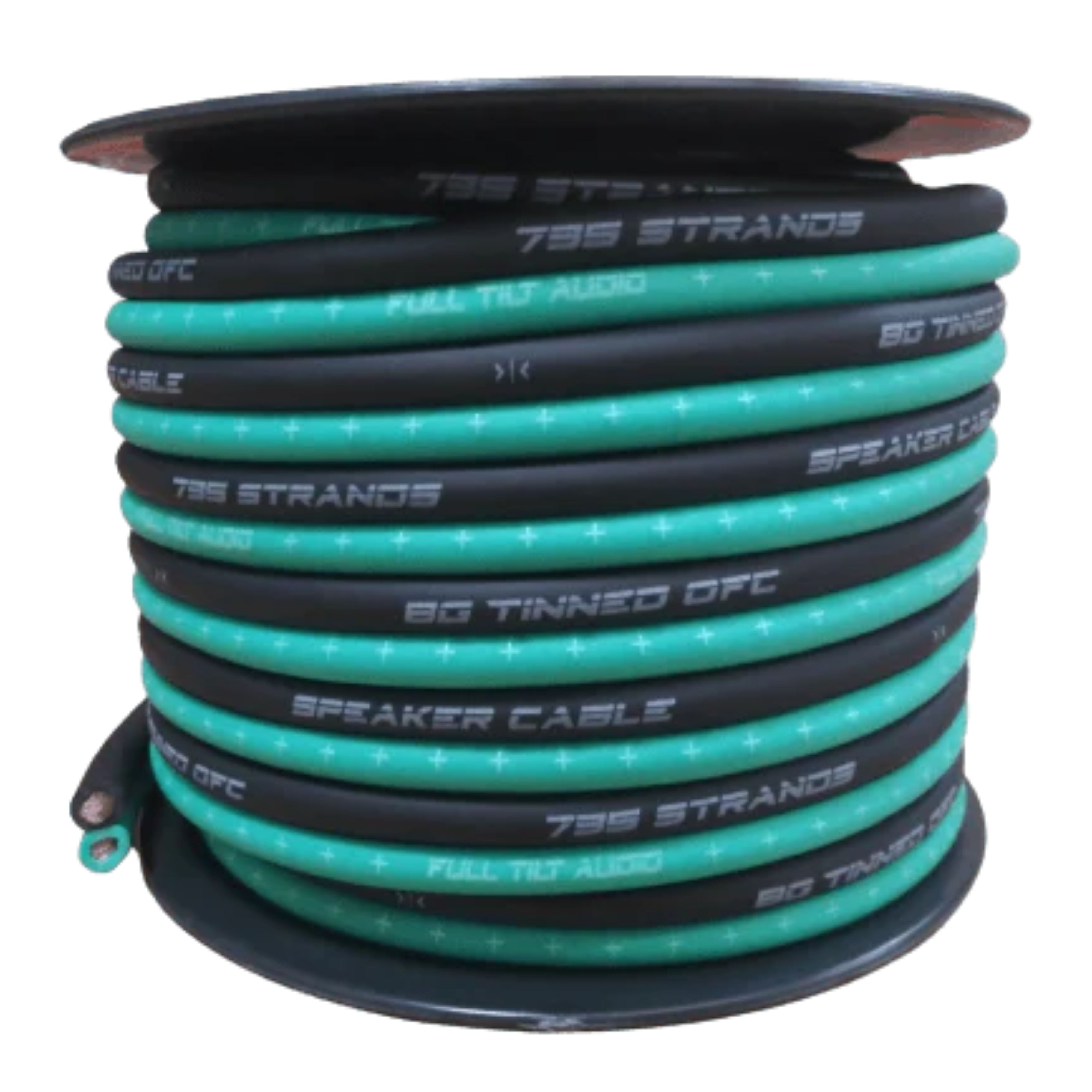 Full Tilt Audio 8 Gauge Tinned Oxygen Free Copper Speaker Wire Teal ...
