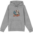 thumbnail image 1 of Full Time Dad Business Suit Adult Heather Gray Long Sleeve Hoodie-Medium, 1 of 6