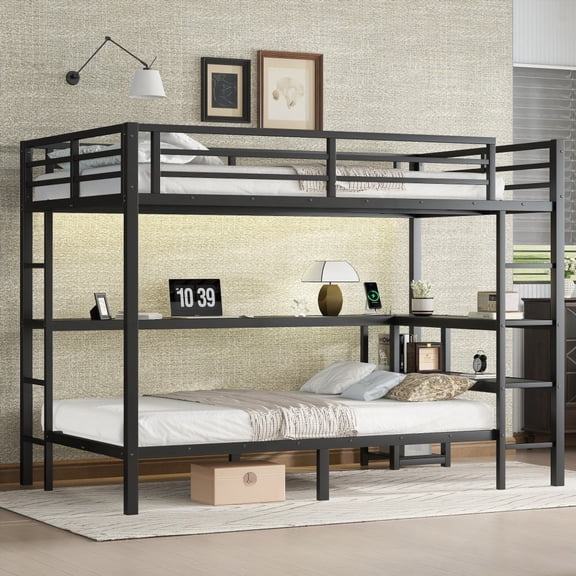 Full Twin Bunk Bed - Multiple Placement, Metal Frame