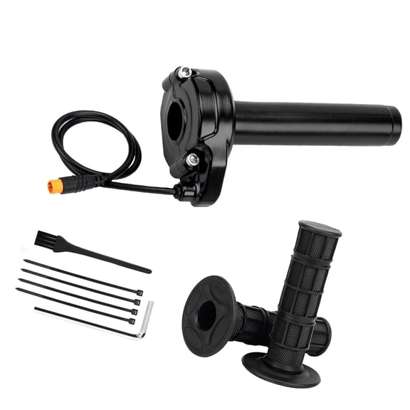 Full Twist Throttle Electric Dirt Bike Accessory for Macfox E-Bike 3 Pin Throttle Grip Set 12V-72V Easy Installation