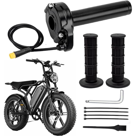 Full Twist Throttle for TST R002, Surron Throttle for TST R7/R9, Specifically Designed for the 12V-72V TST Electric Dirt Bike, 3 Pin WP Plug
