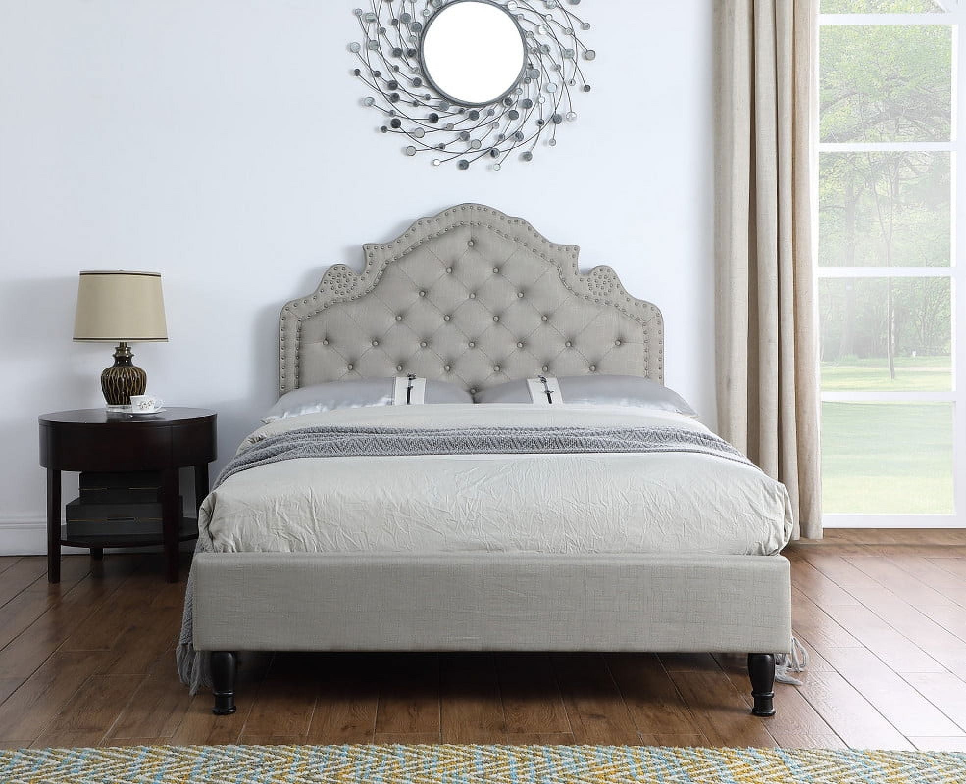 Free Shipping! Full Upholstered Platform Bed Frame with 53