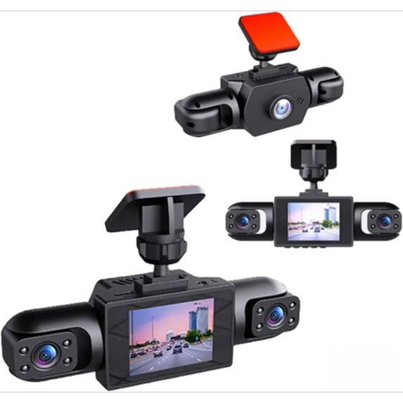 Full View Car Dashcam System, 360° 4 Channel Dash, 1080P Full HD Recording Car Dash Camera System with 32GB SD Card, Applicable to All Model (Upgraded Version(Four Sides))
