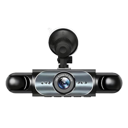 Full View Car Dashcam System,360 4 Channel Dash,1080P Full HD Recording, Infrared Night Vision, 64GB SD Card, G-Sensor, Loop Recording, Plug-in Power for Taxi, Fleet, and Family Vehicles