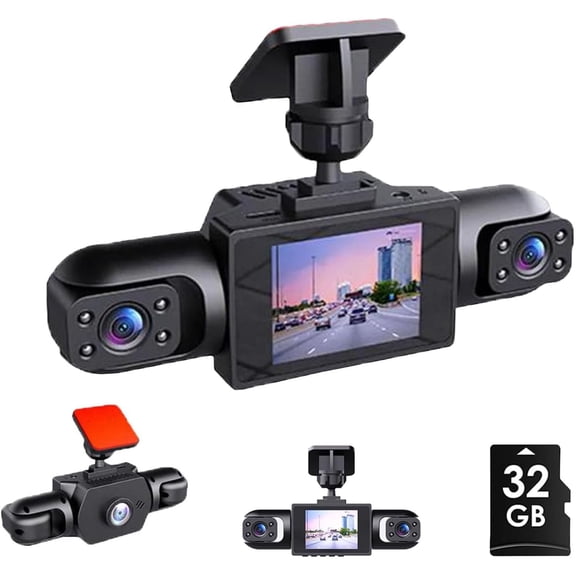 Full View Car Dashcam System Wireless, 360° Car Dvr  4channels Dash Cam Video Recorder, 1080p Full View Car Dash Cam Video Recorder, Night Vision, Loop Recording