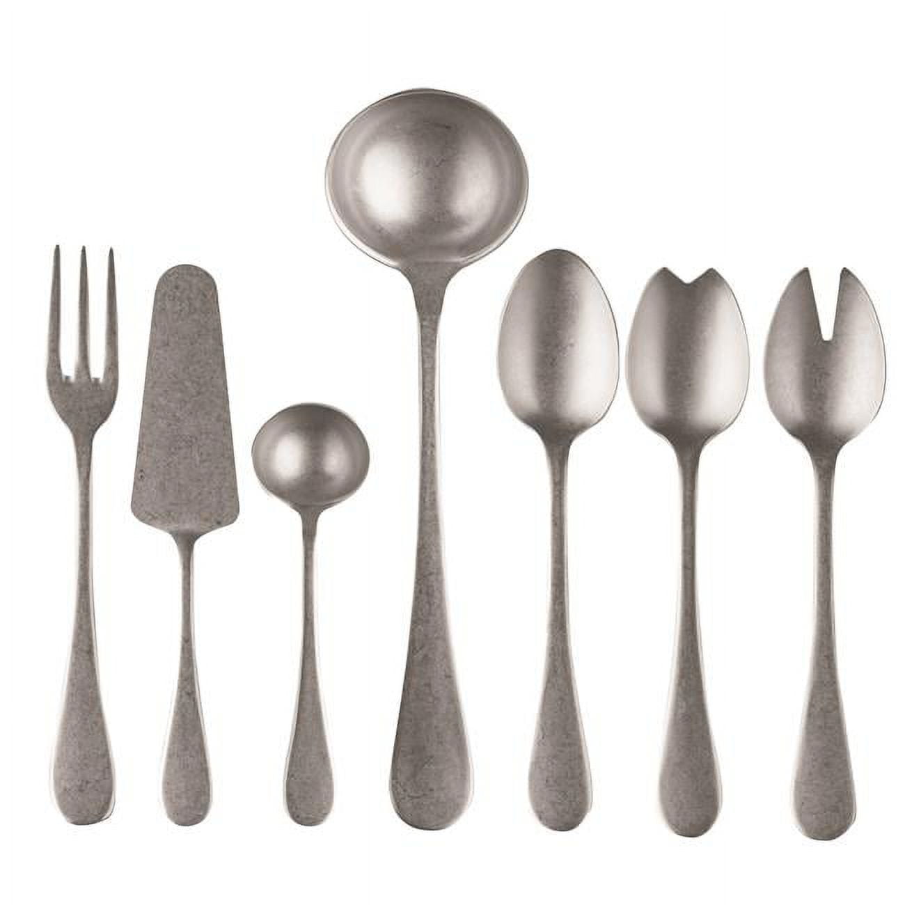 Elegant Vintage 7-Piece Stainless Steel Serving Set