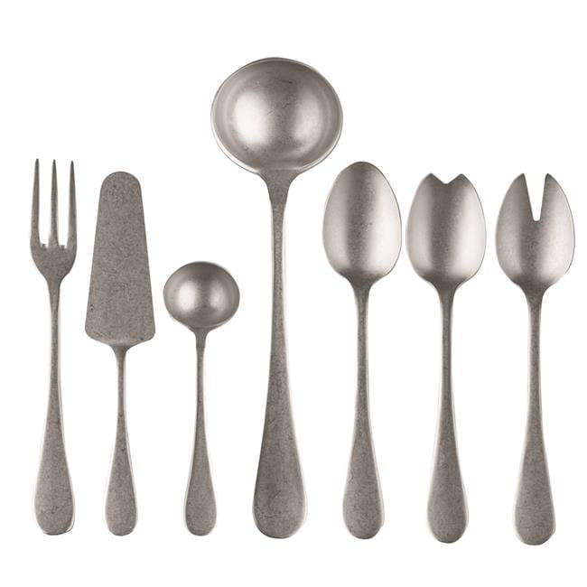 Elegant Vintage 7-Piece Stainless Steel Serving Set
