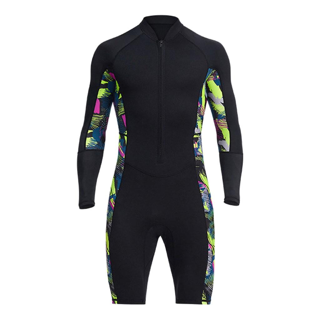 Full Wetsuits Men 1.5MM Neoprene Suit Surfing Scuba Diving Suit Adults Kayaking Canoeing Snorkeling Swimsuit Wet Suits - M M