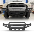 thumbnail image 1 of Full-Width Front Bumper Fit for 2005-2015 Toyota Tacoma,Modular Heavy Duty Steel Front Bumper with Side Wings and Bull Bar,Type B, 1 of 9