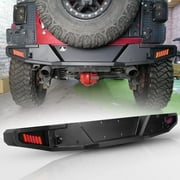 Full Width JK Rear Bumper for 2007-2018 Jeep Wrangler JK&JKU w/ LED Lights